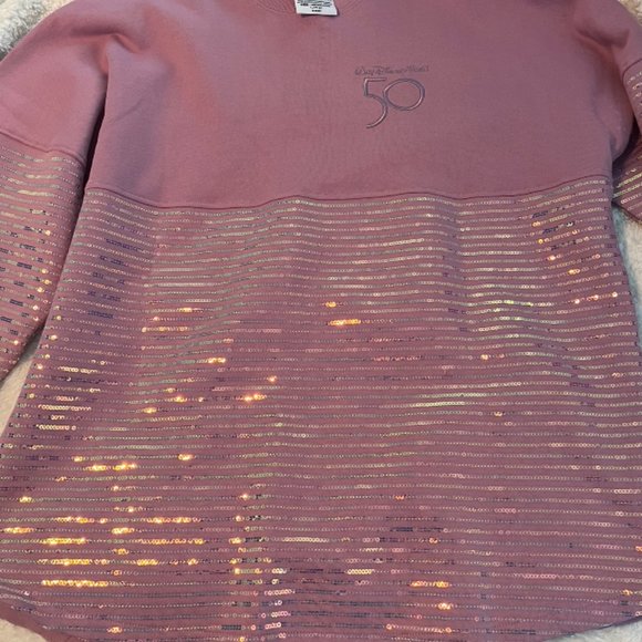 Walt Disney World 50th Anniversary Pink Sequined Spirit Jersey - Picture 4 of 6